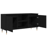 TV Cabinet Black Oak 104 x 35 x 50 cm Engineered Wood 881931