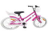 Kids Bike 18 Inches for 5-7 Years Old Dark Pink 42009228