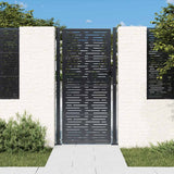 Garden Gate Anthracite 100x200 cm Steel Square Design 153195