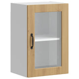 Kitchen Wall Cabinet with Glass Door Porto Artisan Oak 854016