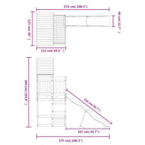 Outdoor Playset Solid Wood Pine 3157012