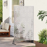 Privacy Screen Grey 100 x 50 x 180 cm Steel 868588