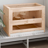 Hamster Cage 60x35.5x42 cm Solid Wood Fir 172378