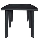 Garden Table Anthracite 216x90x72 cm Plastic 45597