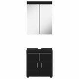 Bathroom Furniture Set TULUM 2 pcs Black 60 x 34 x 63 cm 3398015