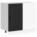Kitchen Base Cabinet "Kalmar" Black Engineered Wood 854319