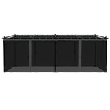 Gazebo with Mesh Walls Anthracite 6x3 m Steel 4003915
