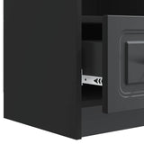 TV Cabinet with Drawer Black 102 x 34.5 x 47 cm Engineered Wood 895826