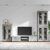 TV Cabinet Set FLORIN 3 pcs Concrete Grey Engineered Wood 3397957
