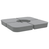 4 Piece Parasol Base Set for Cross Stand Parasol 100 kg PP 847447