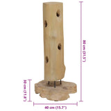 Wine Rack for 8 Bottles 40x30x80 cm Solid Teak Wood 288812