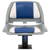 2 Piece Foldable Boat Seat Set Blue and White 48x51x41 cm 3284278