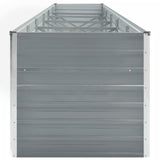 Garden Raised Bed Galvanised Steel 480x80x77 cm Grey 47068