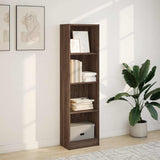Bookcase Brown Oak 40x24x143 cm Engineered Wood 857789
