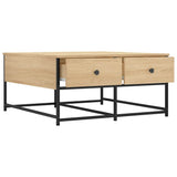Coffee Table Sonoma Oak 80x80x40 cm Engineered Wood 835355