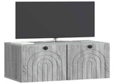 Wall-Mounted TV Cabinet Grey Sonoma 59.5 x 31 x 30 cm 898201