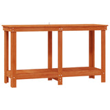 Work Bench Wax Brown 140 x 50 x 80 cm Solid Pine Wood 870301