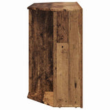 Corner LED TV Cabinet 100x40x68cm Old Wood Engineered Wood 889793