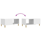 Coffee Table White 90 x 50 x 40 cm Engineered Wood 894725