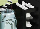 Golf Cabinet with Wheel Plain Black Oak 90 x 45 x 98 cm 899464