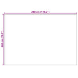 Area Rugs Rectangular SIROLO Cream 280 x 200 cm Polyester 42022731