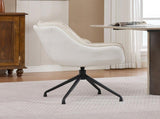 Home office chair, artificial leather armchair, low-seat vanity chair Ideal for living room and W5807P482546