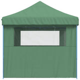 Foldable Party Tent Pop-Up with 3 Sidewalls Green 4005016