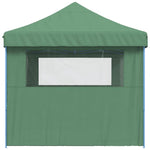 ZNTS Foldable Party Tent Pop-Up with 3 Sidewalls Green 4005016