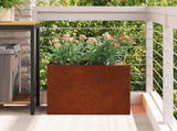 Garden Planter Rusty 50 x 32 x 40 cm Weathering Steel 876356