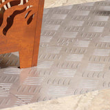 Stair Tread Rectangular 4 pcs Silver 80 x 40 cm Aluminium 4104334
