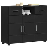 Wooden Cabinet Black 88.5 x 30.5 x 73 cm Engineered Wood 880282
