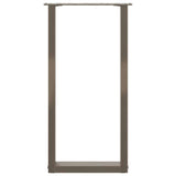 Console Table Legs U-Shaped 2 pcs Natural Steel 28x cm Steel 4013171