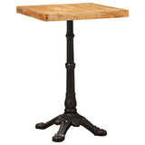 Bistro Table Brown 50 x 50 x 76 cm Solid Mango Wood 42013025