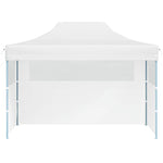 Professional Folding Party Tent with 3 Sidewalls 280x410x315 cm Steel White 48899