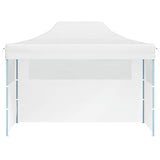 Professional Folding Party Tent with 3 Sidewalls 280x410x315 cm Steel White 48899
