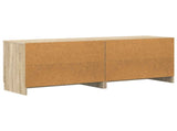 Storage Cabinet for Loft Bed 2 pcs Sonoma Oak 66 x 35 x 48 cm 893717
