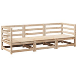 Garden Sofa Set Natural Wood Solid pine wood Medium Modular 3299264
