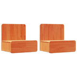 Bedside Table 2 pcs Wax Brown 44 x 32.5 x 40 cm Solid pine wood 873492
