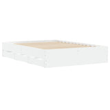 Bed Frame with Drawers without Mattress White 120x200 cm 3207280