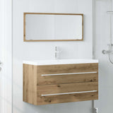 2 Piece Bathroom Furniture Set Artisan Oak Engineered Wood 856389