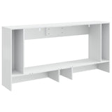 Console Table High Gloss White 155 x 29 x 74 cm Engineered Wood 899890