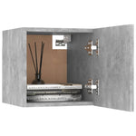 ZNTS 7 Piece TV Cabinet Set Concrete Grey Engineered Wood 3079081