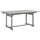 Garden Dining Set Grey Solid acacia wood Standard Extendable 3079652