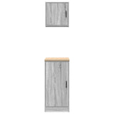 ZNTS Garage Cabinets 2 pcs Grey Sonoma Engineered Wood 3328301