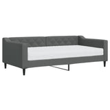 Daybed with Mattress Dark Grey 90x190 cm Fabric 3197494