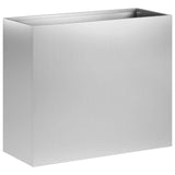 Garden Planter Silver 50 x 20 x 40 cm Galvanised Steel 8005452