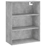 Highboard Concrete Grey 69.5x34x180 cm Engineered Wood 3189473