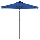 Garden Parasol with Steel Pole Azure Blue 225x225x212 cm 4005065