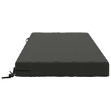 Seat Cushion SOEST 100% Polyester Anthracite 120 x 80 x 10 cm 946801