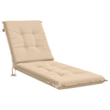 Sunlounger Cushion GEMERT 100% Polyester Cream 190 x 50 x 9 cm 947351